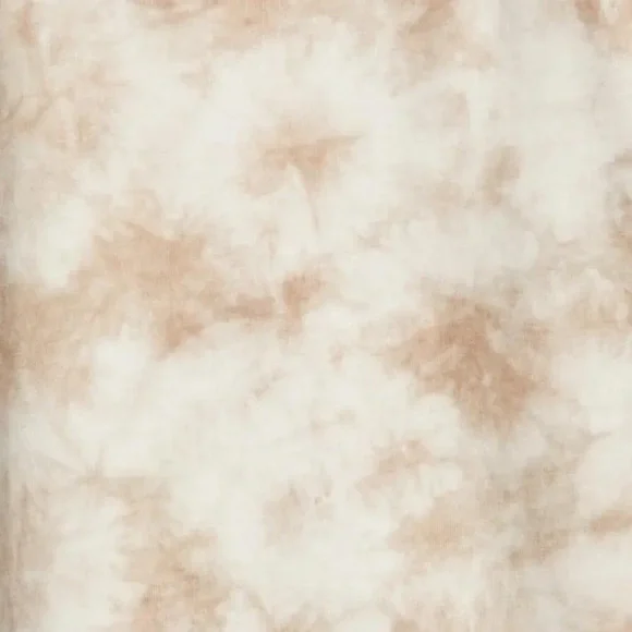 #11 Tie Dye Hoodie T-Shirt Lightweight Pullover Hoodie Tee MED Khaki Cotton - Picture 5 of 5